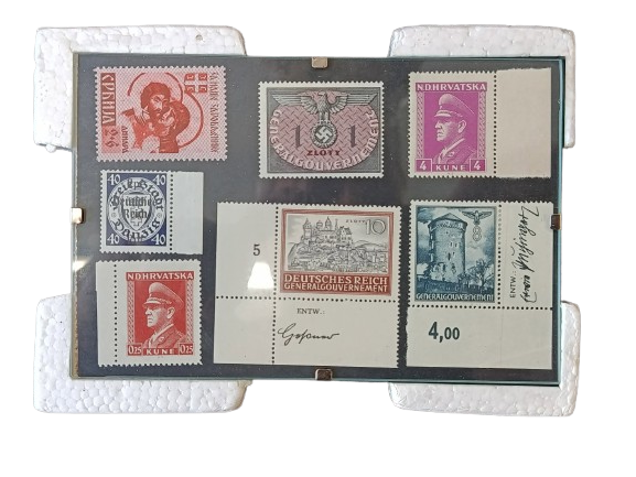 cadre timbres WW2 – Troisième Reich, & pays occupée   