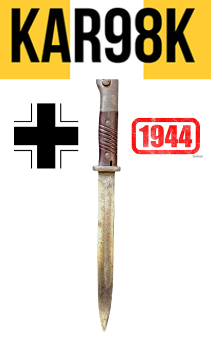 Baïonnette Mauser Kar98k - Mod S84/98 III  fnj 44  (Alcoso 1944)