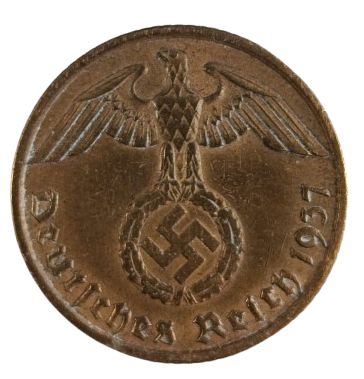 10 Reichspfennig 1937 J – Allemagne Troisième Reich (Atelier Hambourg)