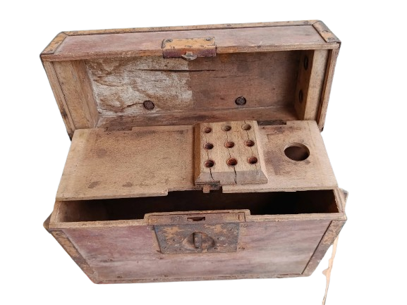 Rare Coffret Électrique d’Éclairage de Campagne Wehrmacht – WW2 (Beleuchtungskasten)