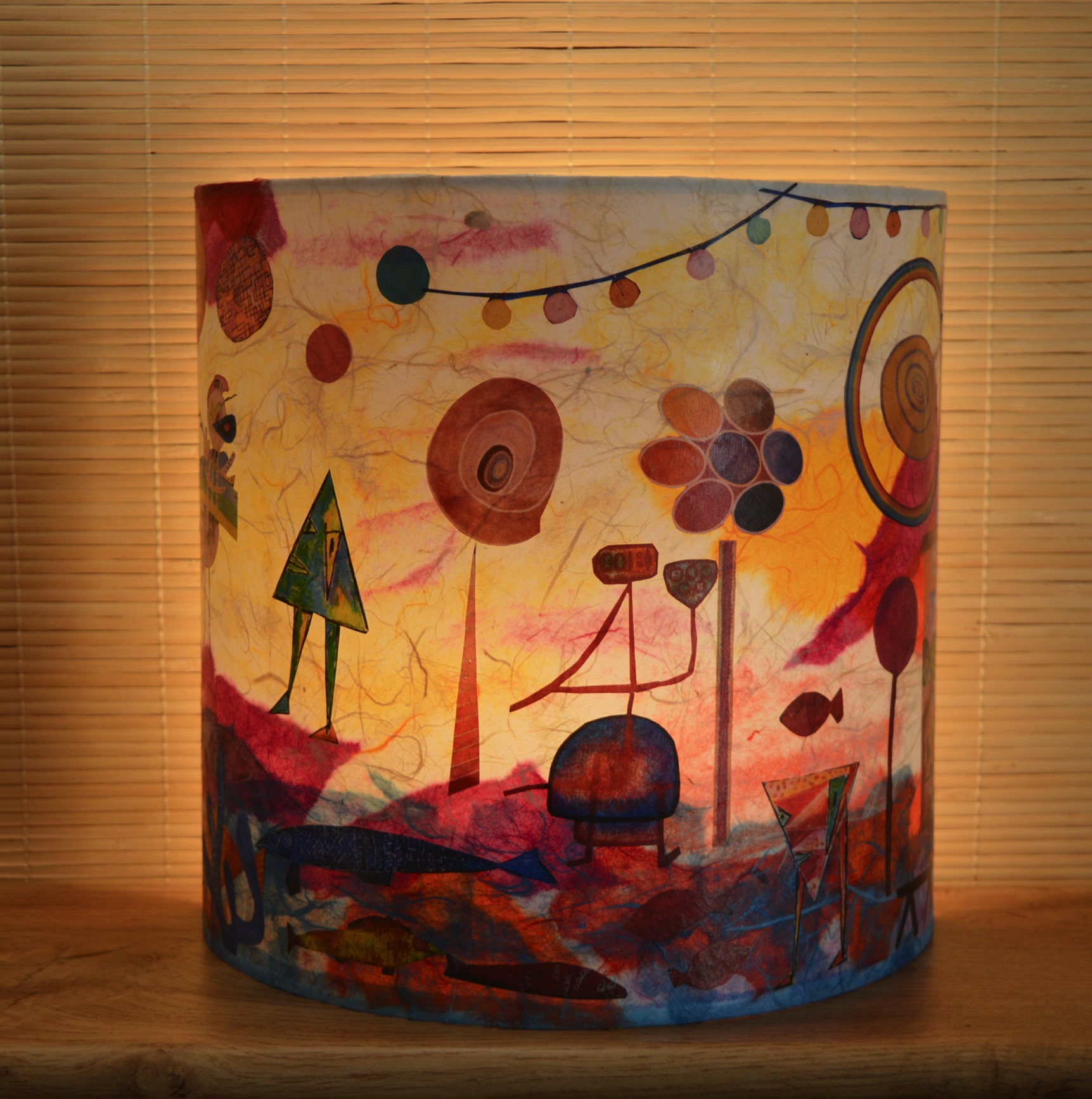 Applique murale. Les poissons sous les pieds.