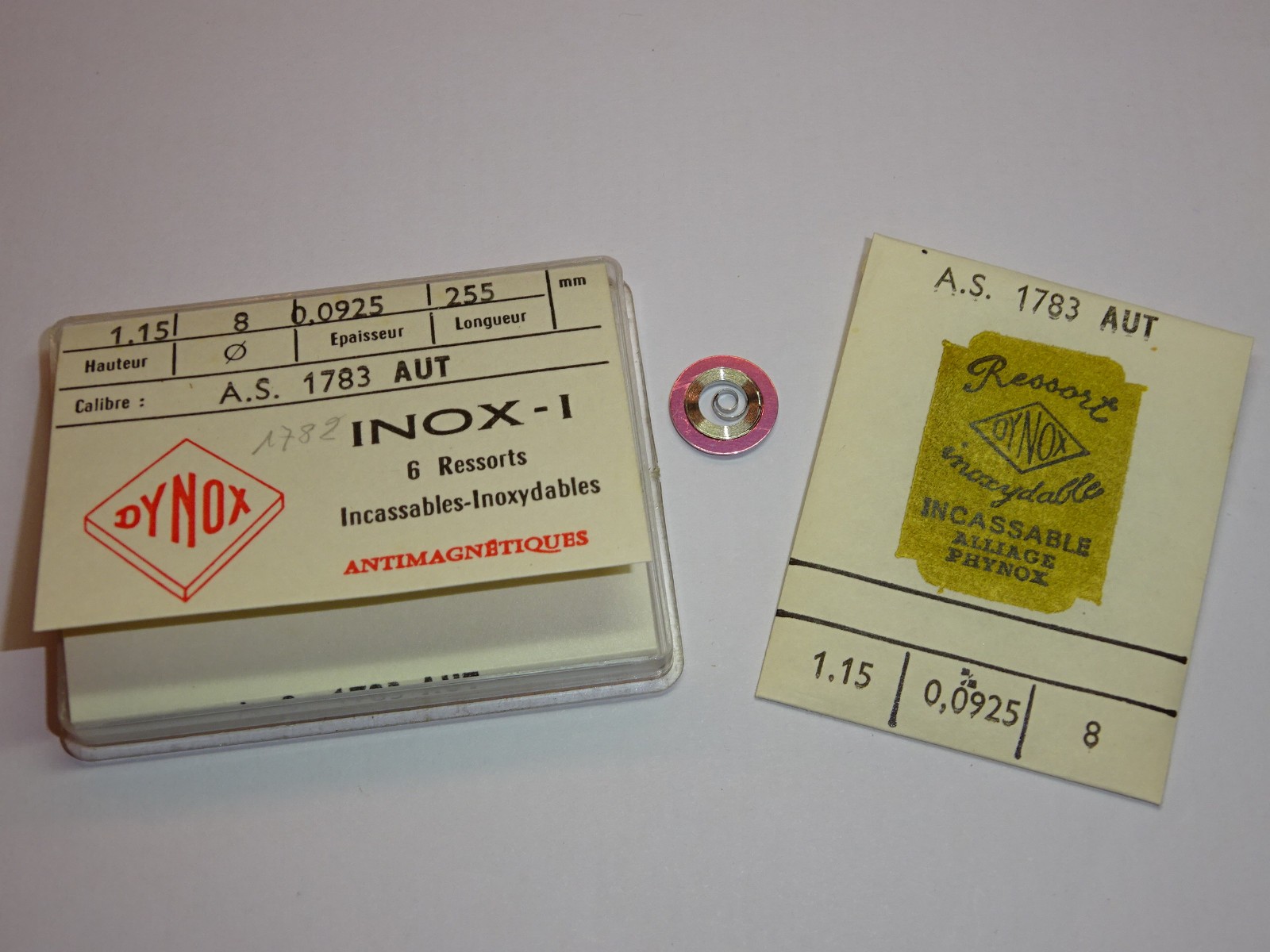 AS mainspring 1782 1783 Automatic inox