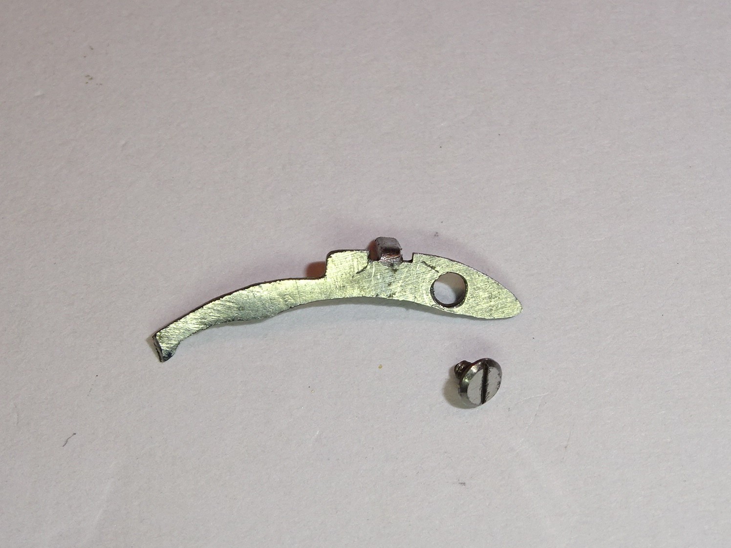 Landeron fly-back lever cal. 59 + screw / part 8180 (1st generation, 1947)