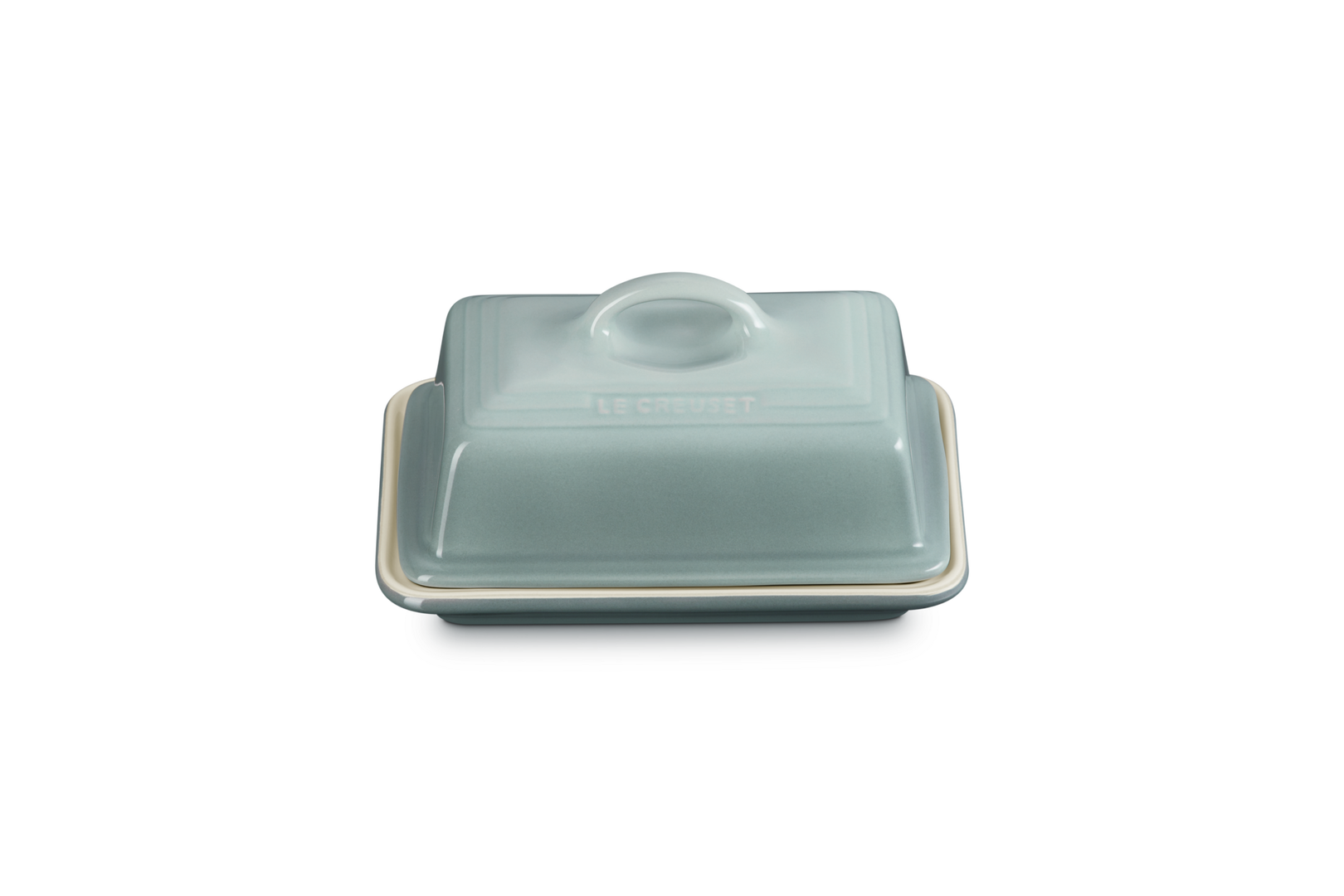 Beurrier en céramique sea salt, Le Creuset