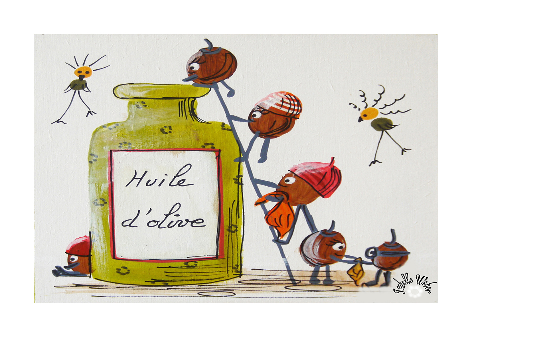 coupon "huile d'olive" format éponge 7x11 cm COTON