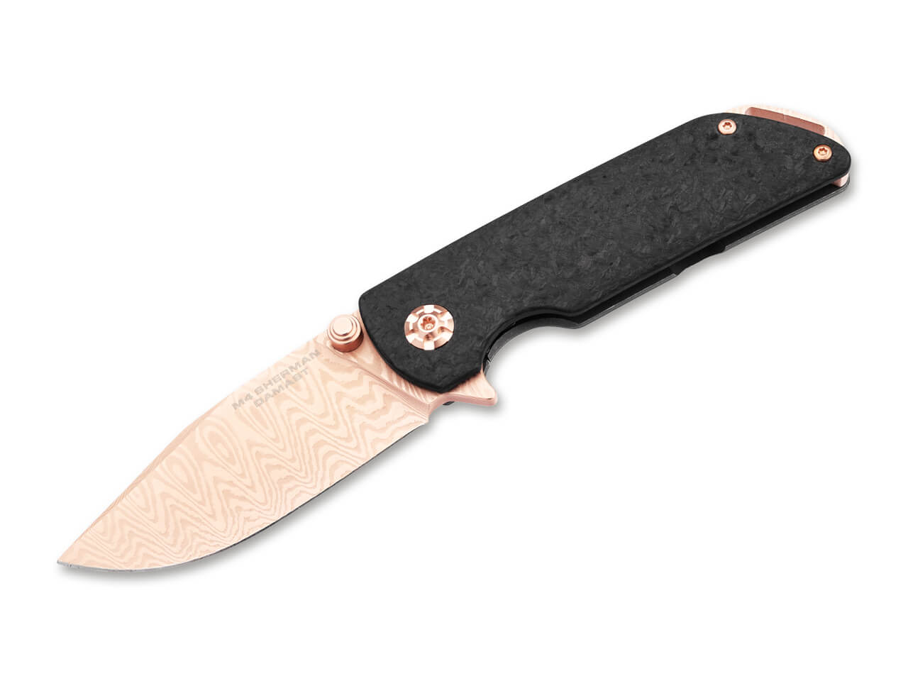 Böker -  couteau, M4 Sherman Damast Rose Gold