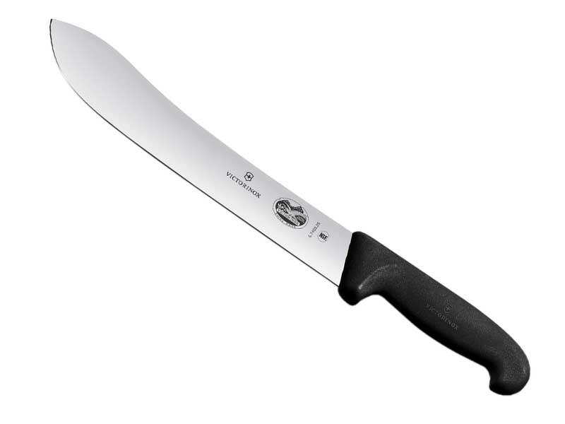 COUTEAU BOUCHER VICTORINOX 25CM NOIR fibrox, 5.7403.25 