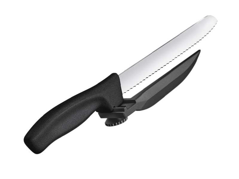COUTEAU DUX VICTORINOX SWISSCLASSIC 21CM NOIR fibrox, 6.8663.21