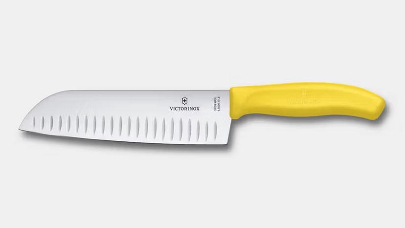 SANTOKU VICTORINOX SWISSCLASSIC 17CM alvéolé JAUNE, 6.8526.17L8B