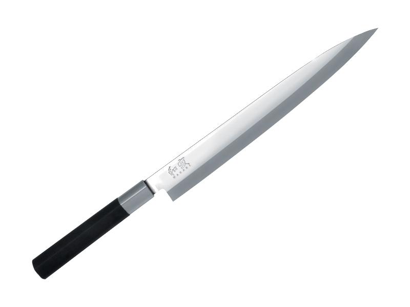 COUTEAU YANAGIBA KAI 24CM WASABI BLACK INOX