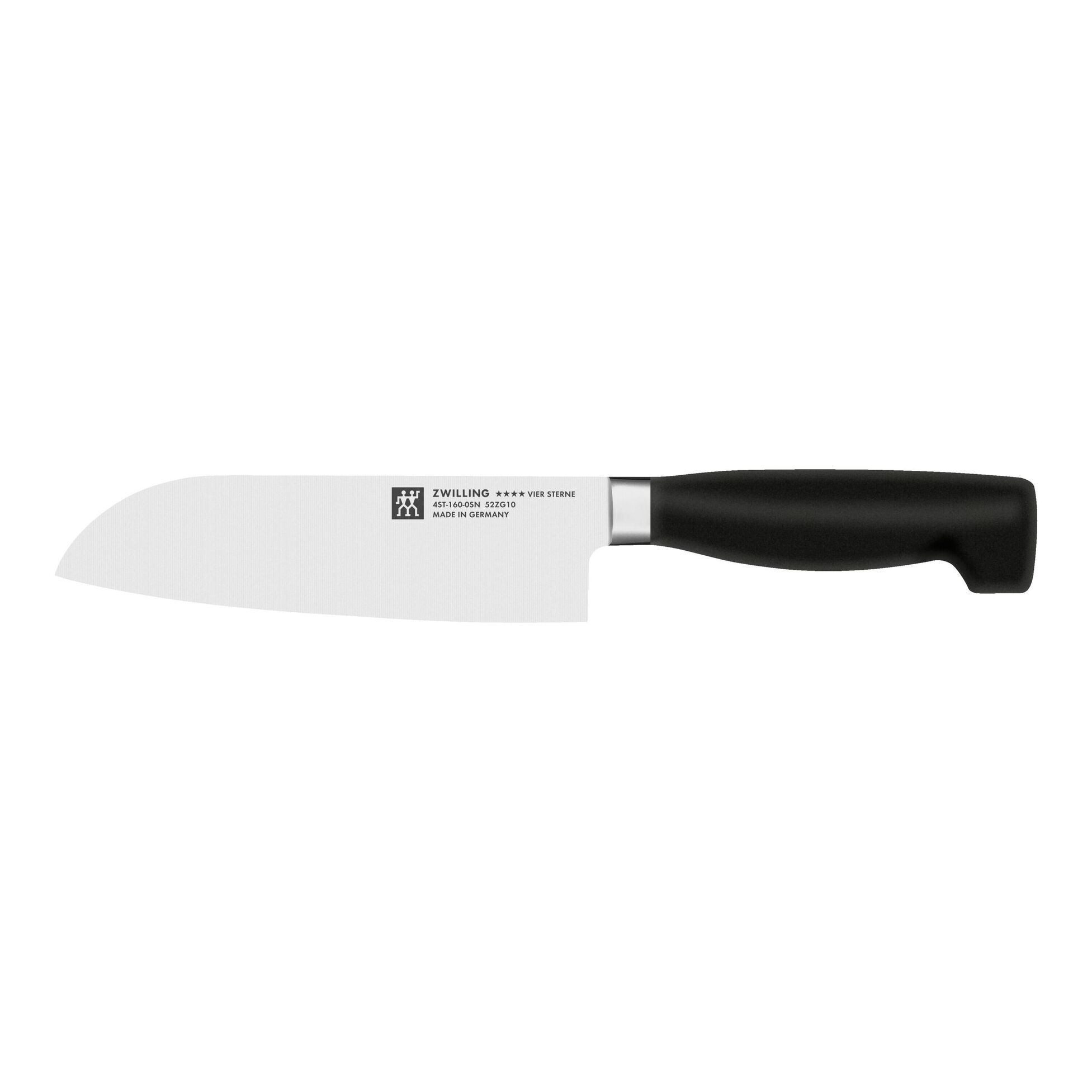 ZWILLING, VIER STERNE, Santoku 16 cm, Tranchant lisse
