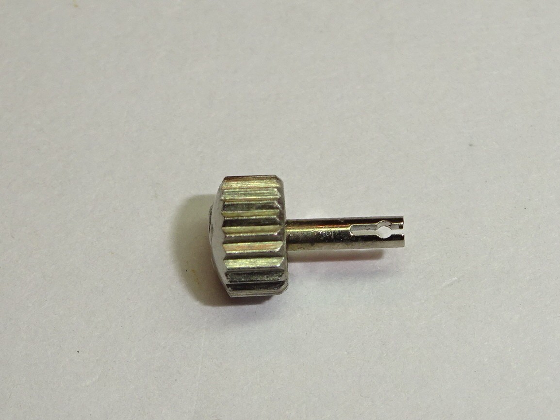 Omega female crown 4.5mm , length 7.27mm, tube lg 4.5mm