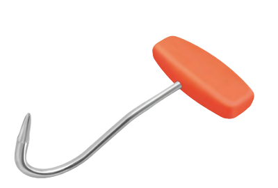 Tir carcasse poignée plastique orange, Fischer Bargoin