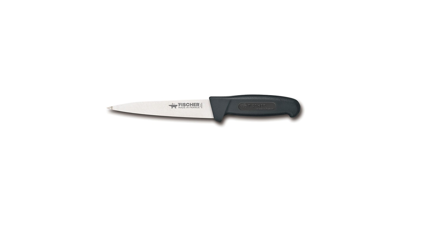 Tripier 17 cm manche surmoulé noir, 1024-17, Fischer Bargoin