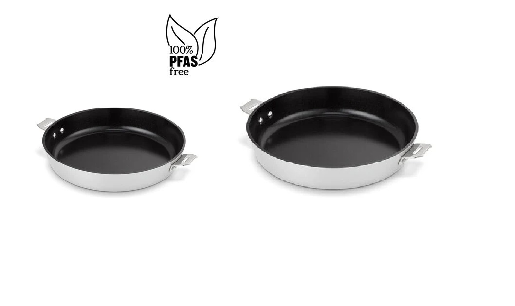 2 poêles à frire avec revêtement céramique 24cm + 28cm, beka, sans poignée Evolution