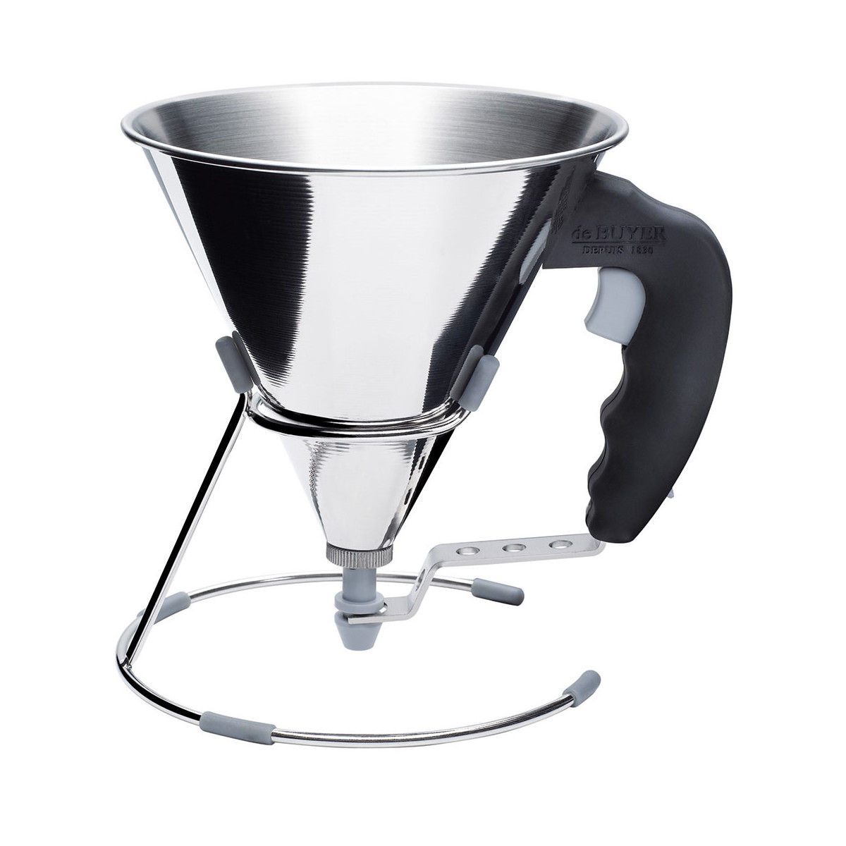 Entonnoir à piston avec pied 0,8 L , De Buyer