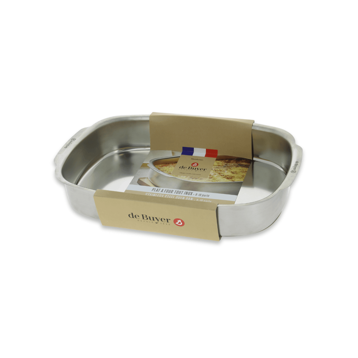 Plat à four inox rectangulaire 38x26 cm , De Buyer