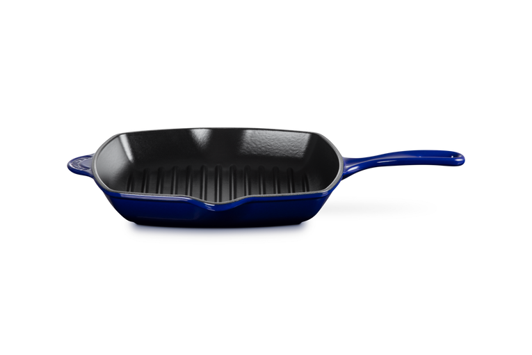 Skillets grils carrés indigo , 26 cm, Le Creuset