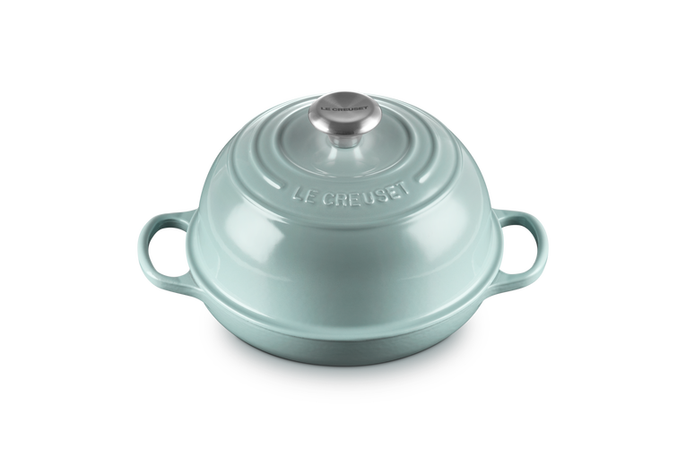 Cocotte à pain 24 cm en fonte émaillée sea salt, Le Creuset