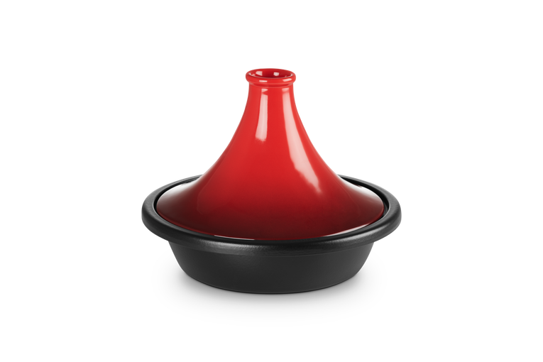 Tajine, 31 cm, cerise, en fonte émaillée, Le Creuset