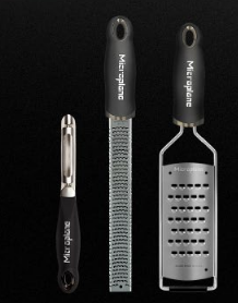 COFFRET CADEAU GOURMET Zesteur + rape Très Gros Grains + Économe à lame pivotante, 36182, microplane