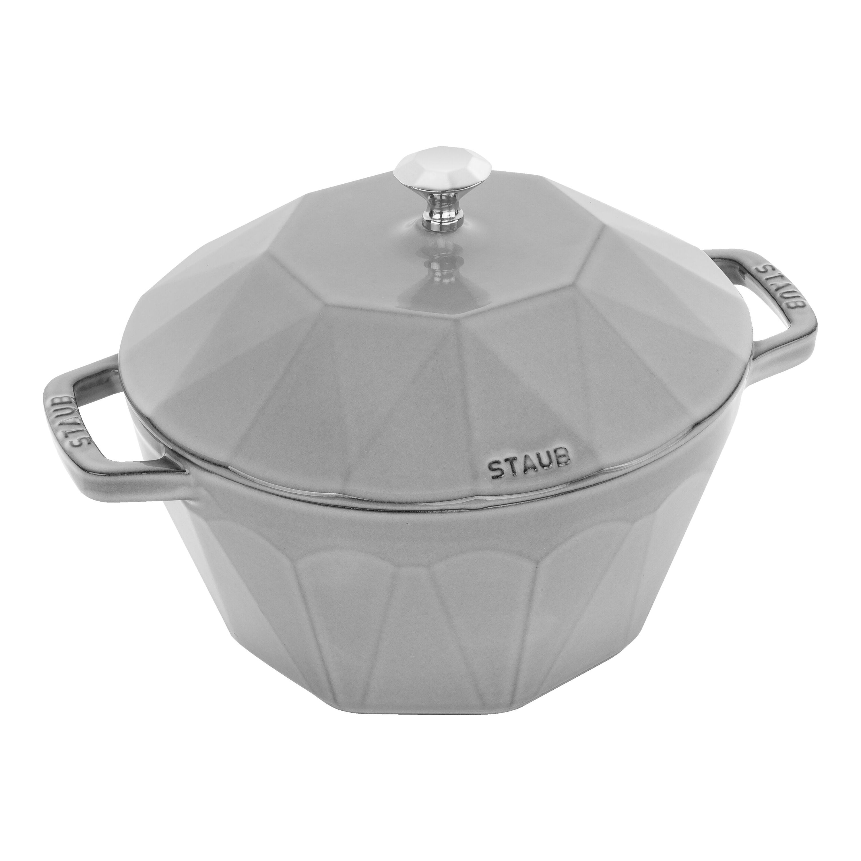 22 cm, Cocotte en FONTE diamant, gris graphique, Staub