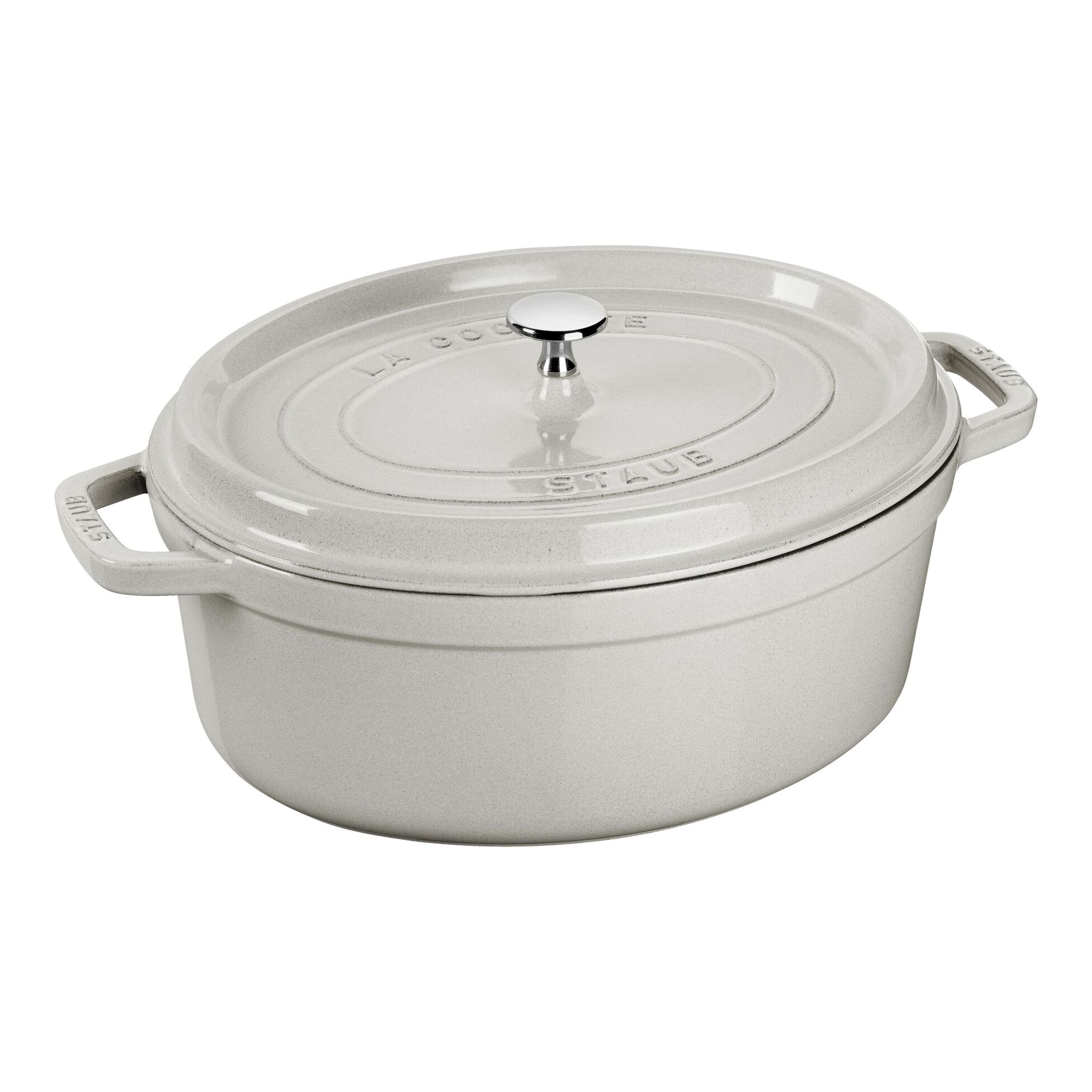 Cocotte 31 cm, Ovale, Truffe blanche, Fonte, Staub