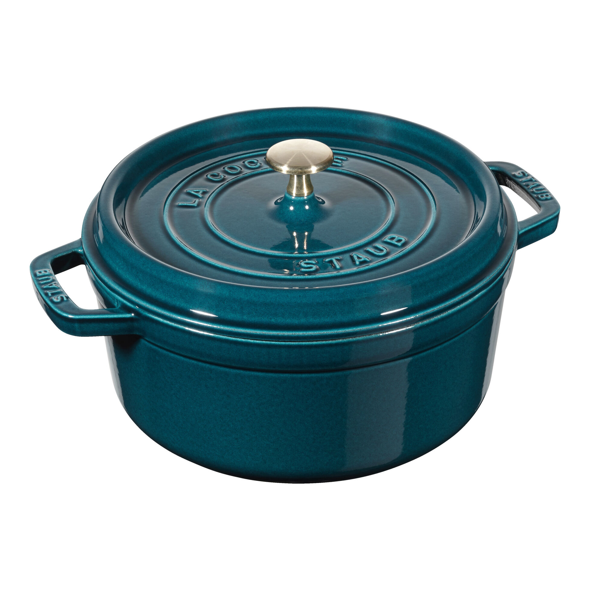 Cocotte 24 cm, Ronde, La Mer bleu, Fonte, Staub