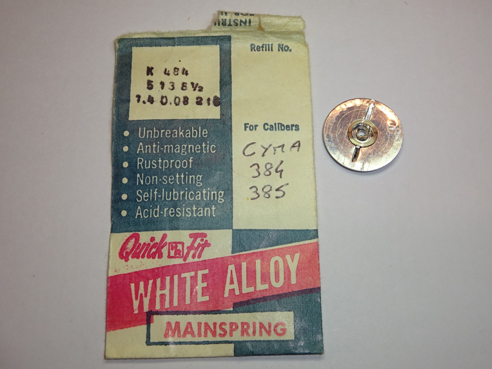 Cyma mainspring 384 385