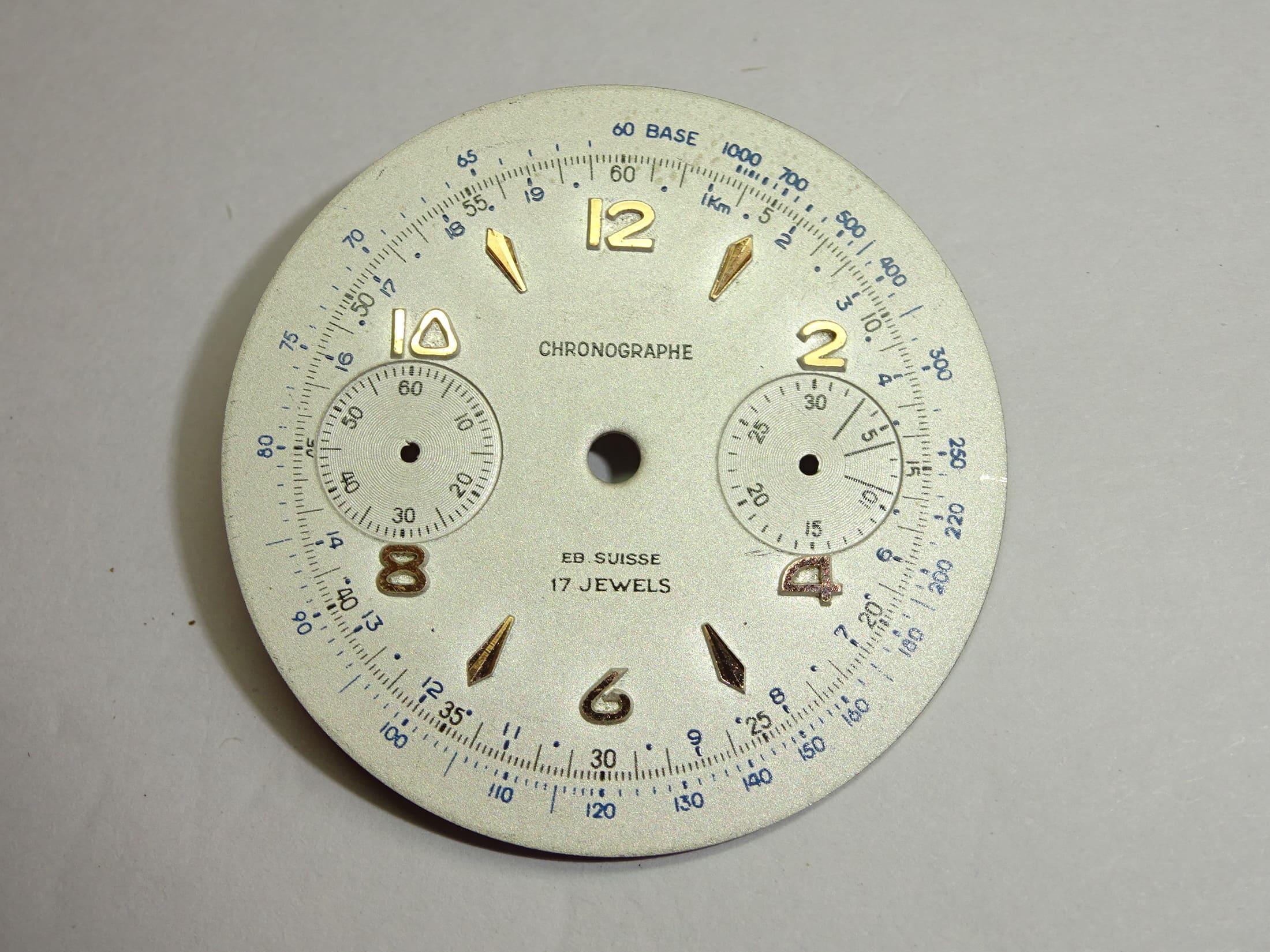 Landeron dial 47 48 51 148 149 151 248 348 (30.55mm / 30 minutes ) / New old stock