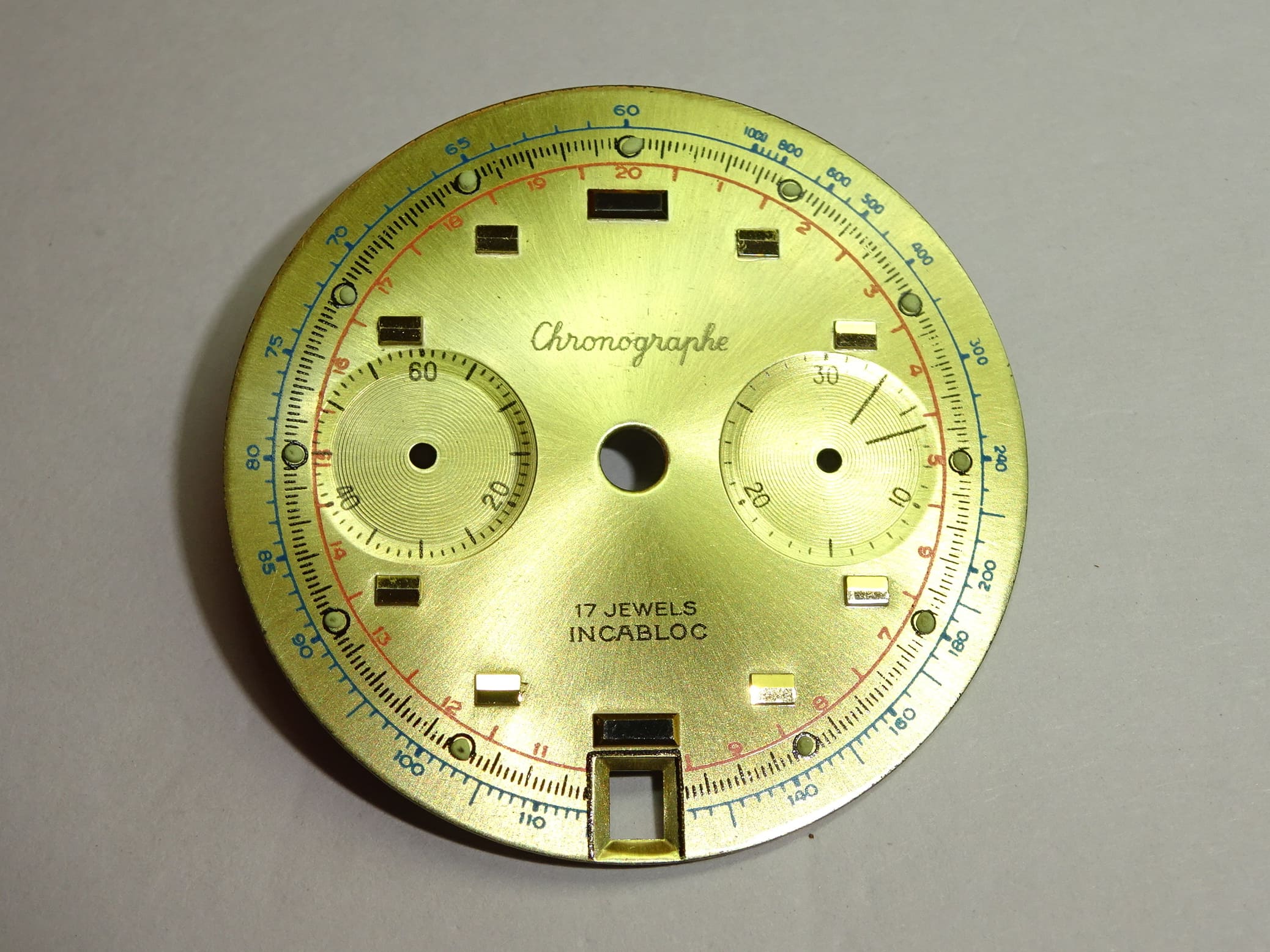 Landeron dial 187 189 (30 minutes) size 30.95 mm (New)
