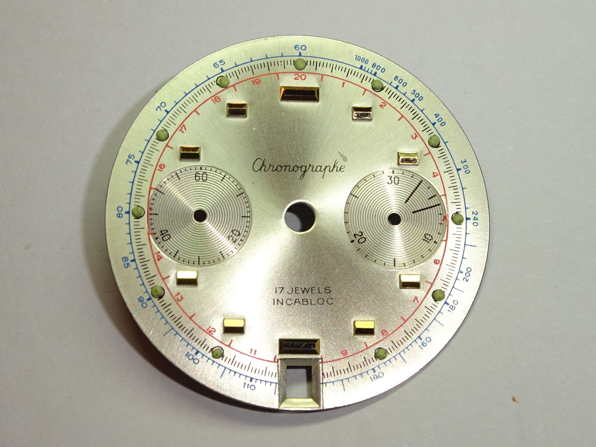 Landeron dial 187 189 (30 minutes) size 30.95 mm (New)