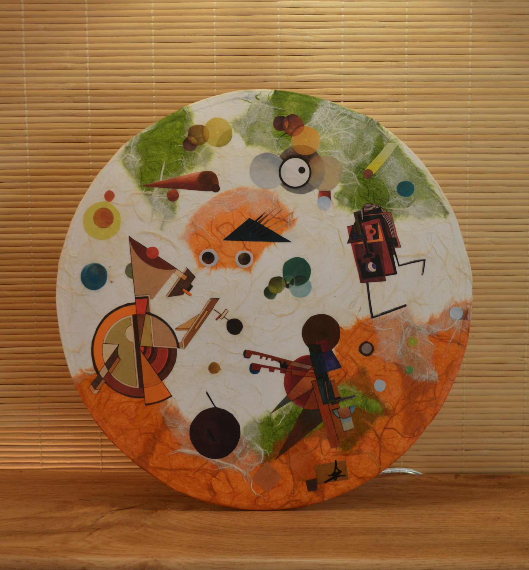 Ecran rond-Applique murale ou à poser.