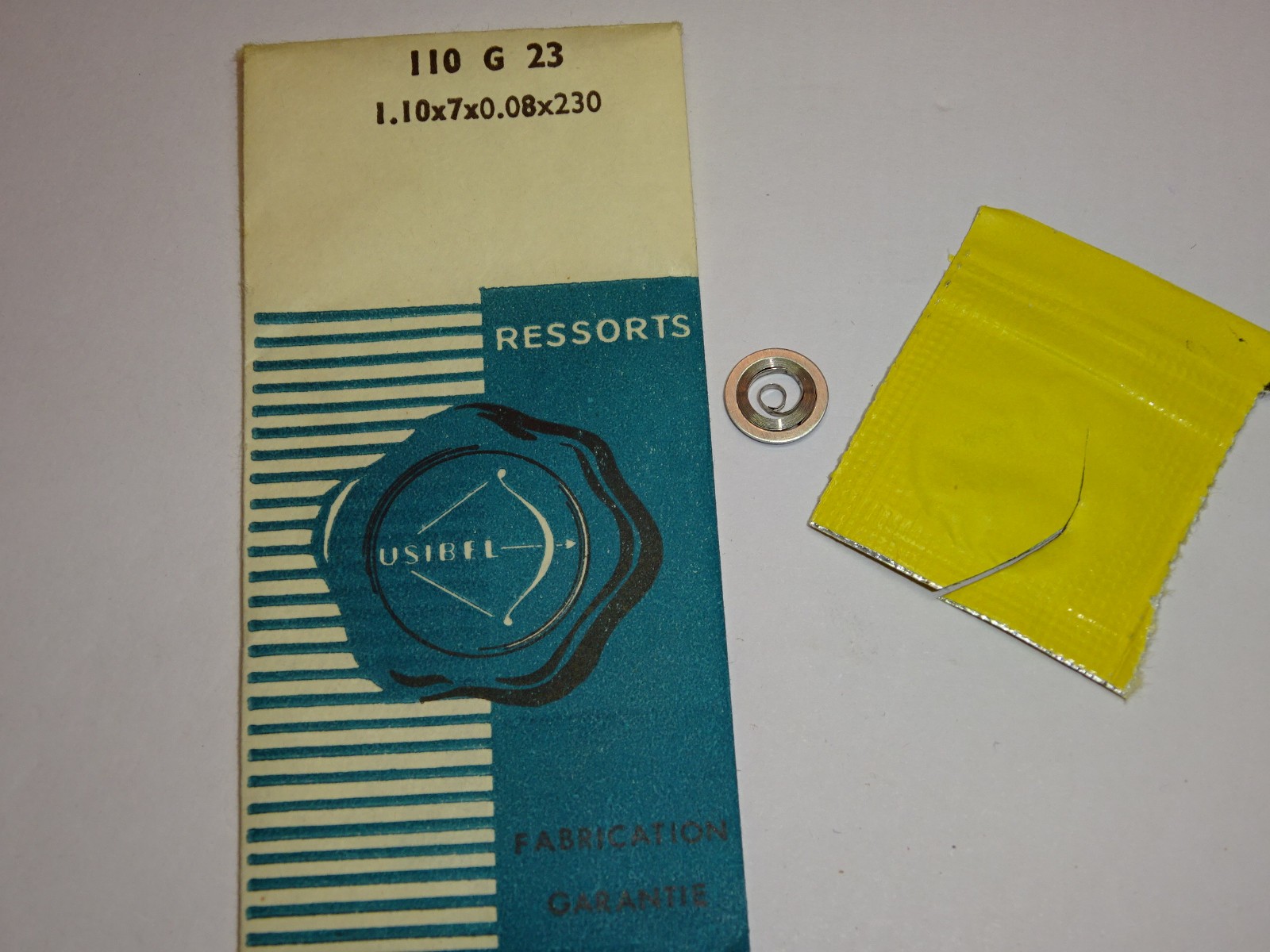 Eterna mainspring 1033 1034 / Universal Genève 220