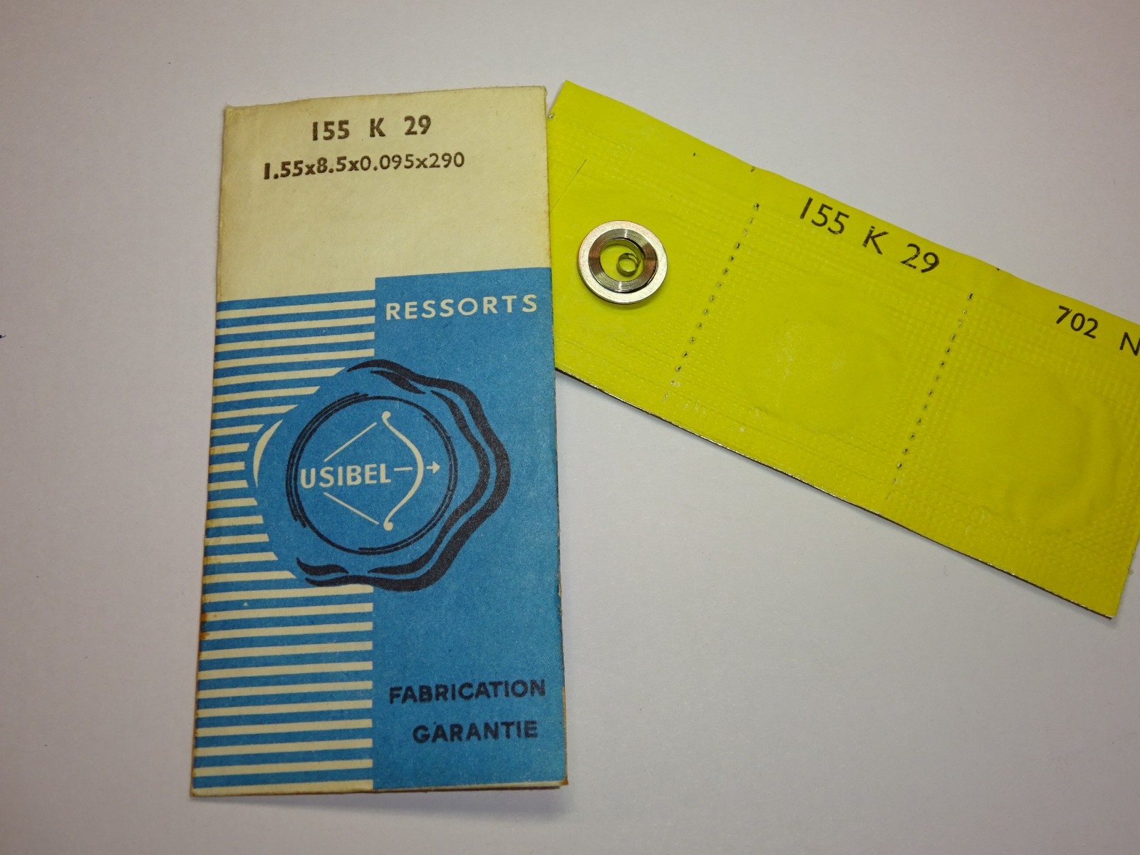 Eterna mainspring 965 965E 965H 965S 970E 970H 1020 1020E 1020S