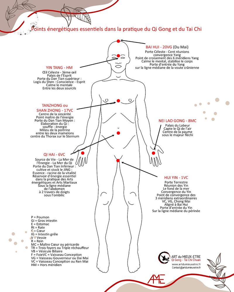 Points essentiels dans la pratique du Qi Gong et Tai Chi - 1