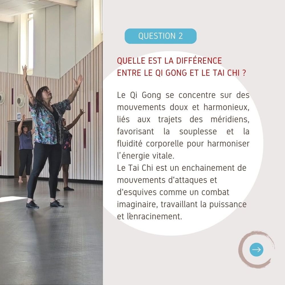 différence entre le qi gong et le tai chi