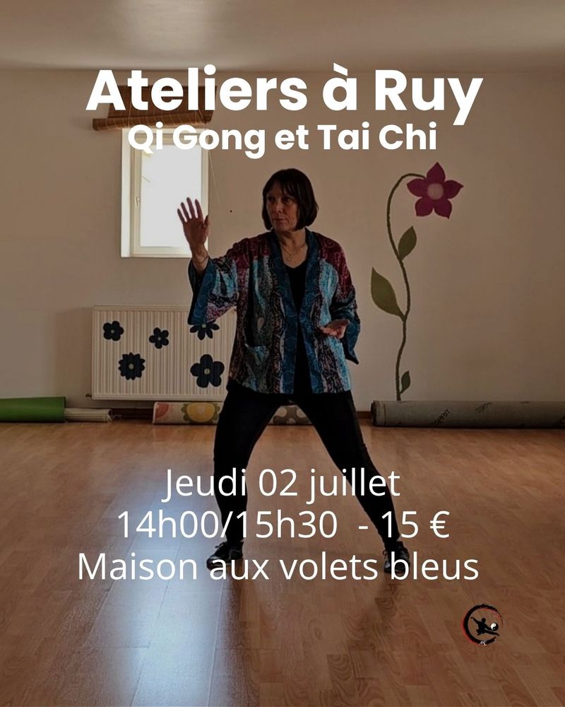 Atelier d'été qi gong et tai chi à ruy avec Adeline Viviant