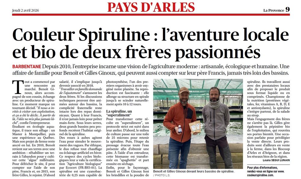 la provence spiruline bio