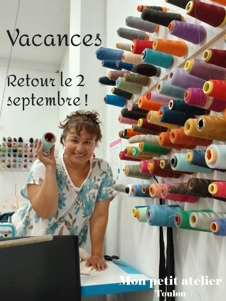 Melina couture Toulon en vacances