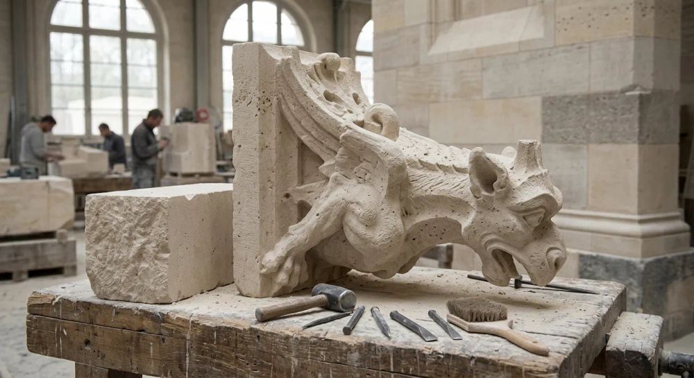 sculpture pierre de liais