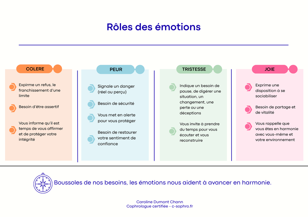 R&ocirc;le des &eacute;motions