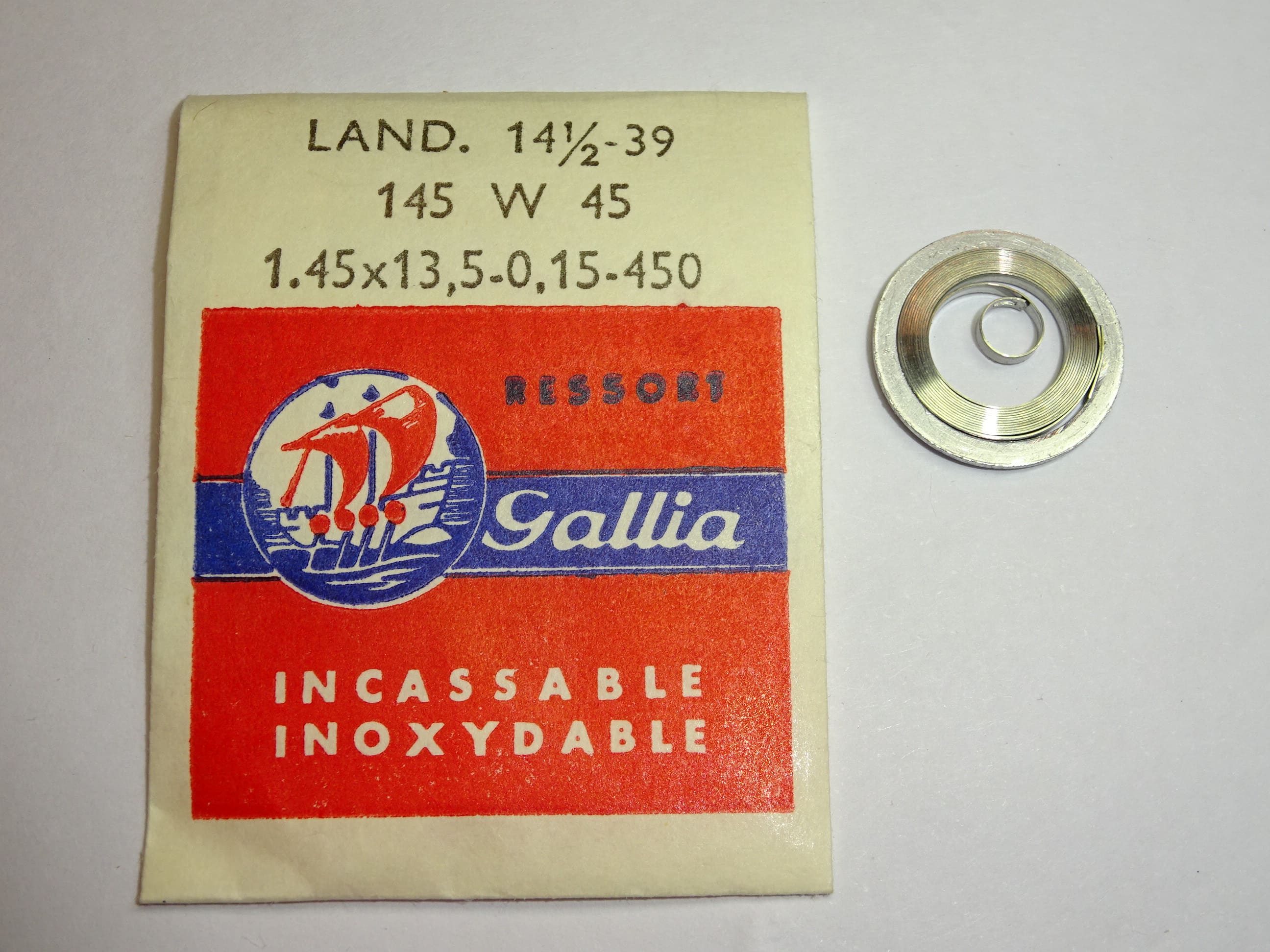 Landeron mainspring 15 39 52 53