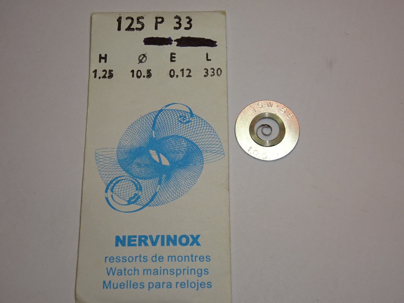 Lemania mainspring 27CH / 27 chrono