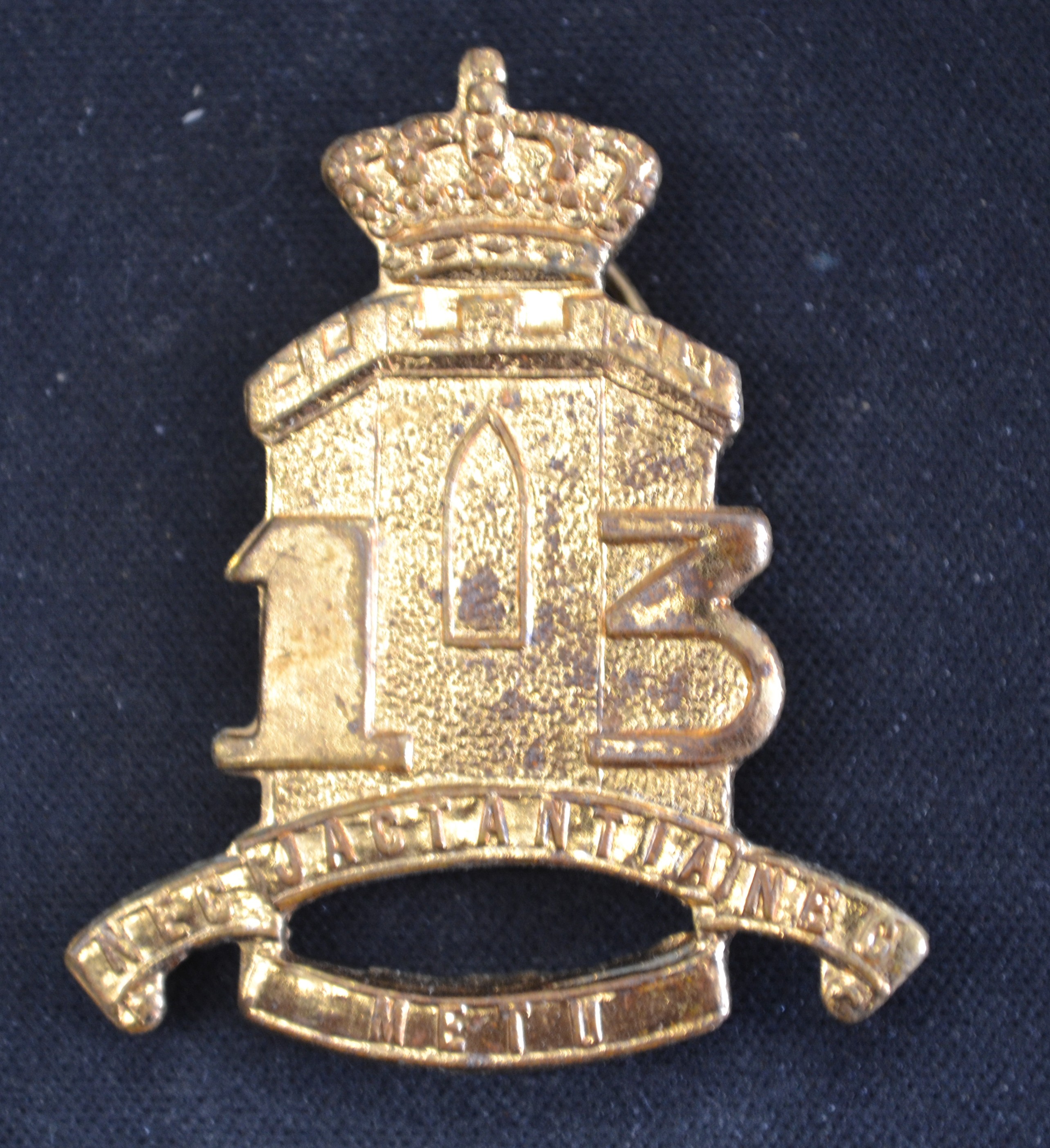insigne du 13eme de ligne  belge or