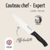 Nogent, Couteau de Chef, Lame 20 cm,  Noir, Affidenté® Confort