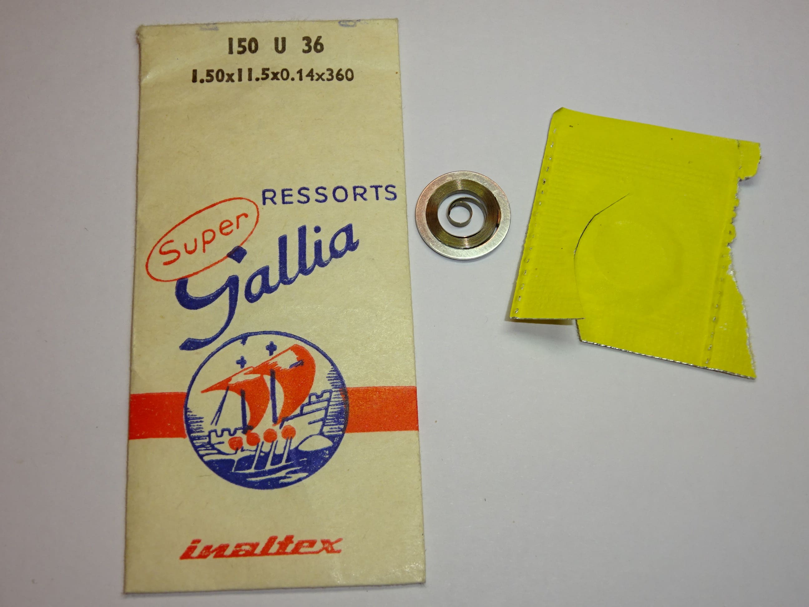 Omega mainspring 30 260 261 262 265 266 280 281 283 + Valjoux 77 92