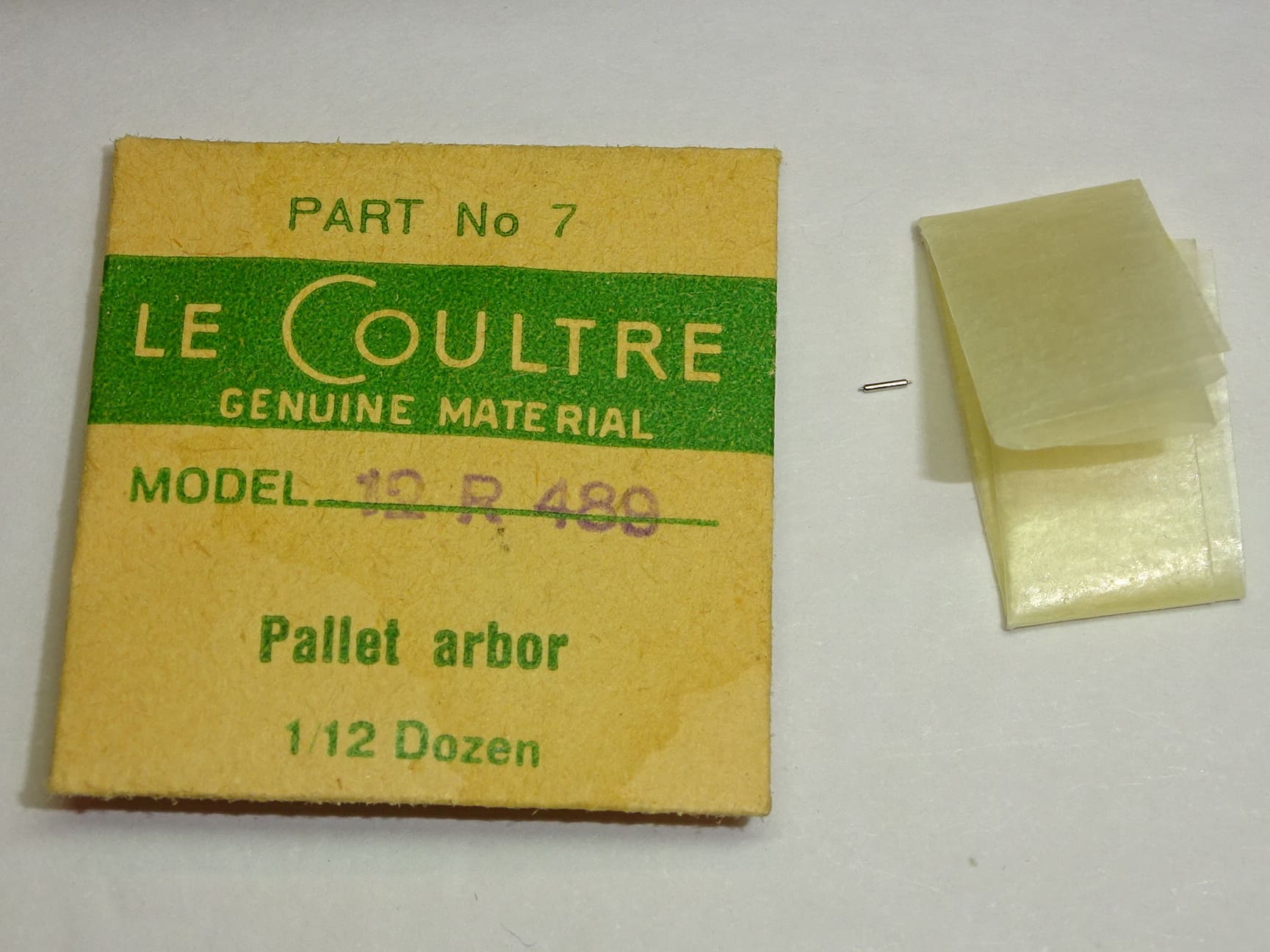 Jaeger Lecoultre 489 pallet arbor