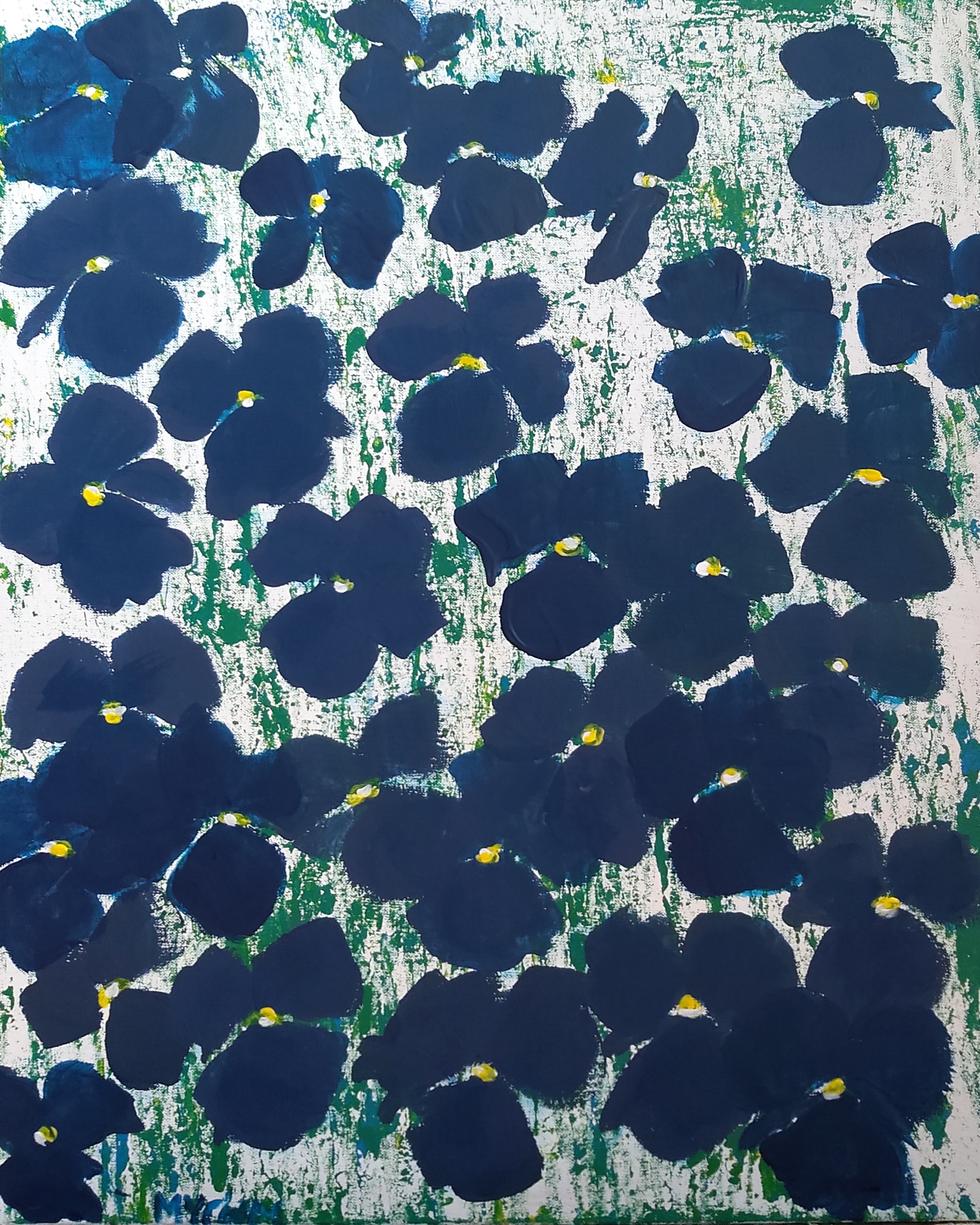 Pensées en mouvement, 61x50 cm