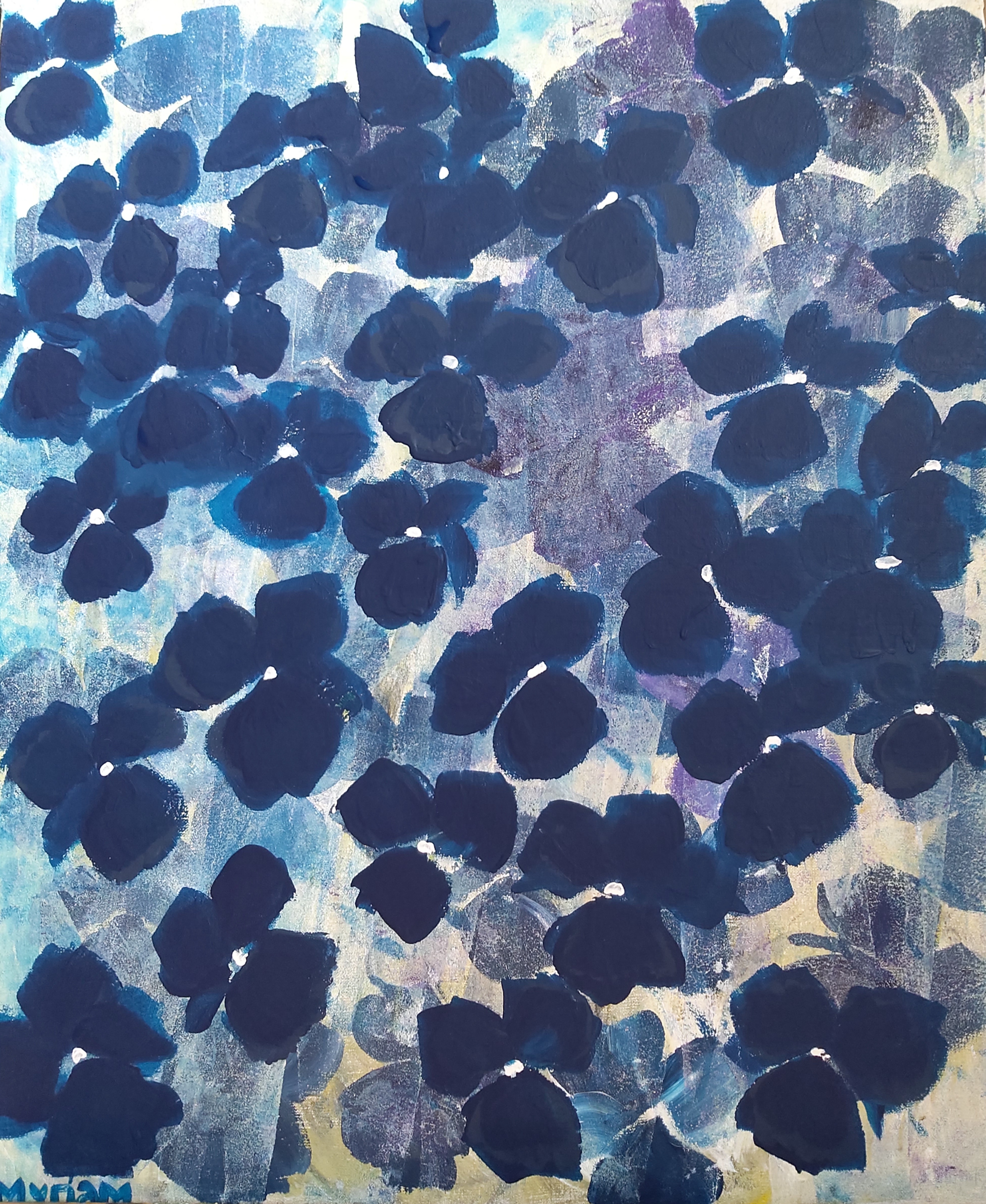 Pensées dévoilées, 61x50 cm